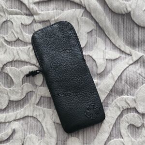 Authentic Chrome-heart Leather Eye-glasses  case